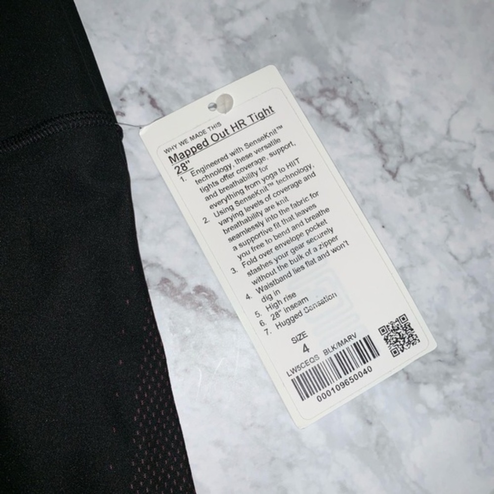 Lululemon Mapped Out High Rise Tight 28” NWT - Picture 8 of 8